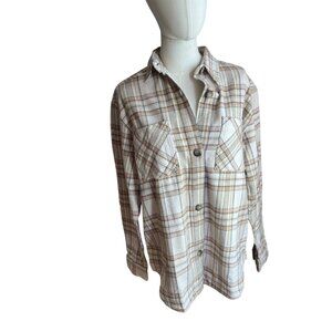 Rip Curl Plaid Flannel Shacket XS | Button Down Long Sleeve Shirt Jacket NWT